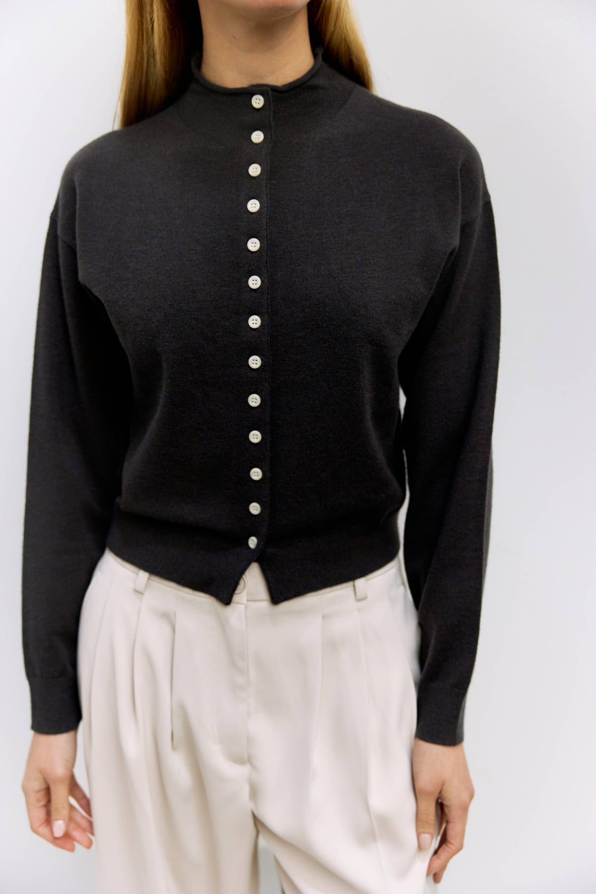 The High Neck Cardigan