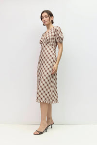 The Plaid Midi Dress