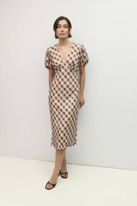 The Plaid Midi Dress