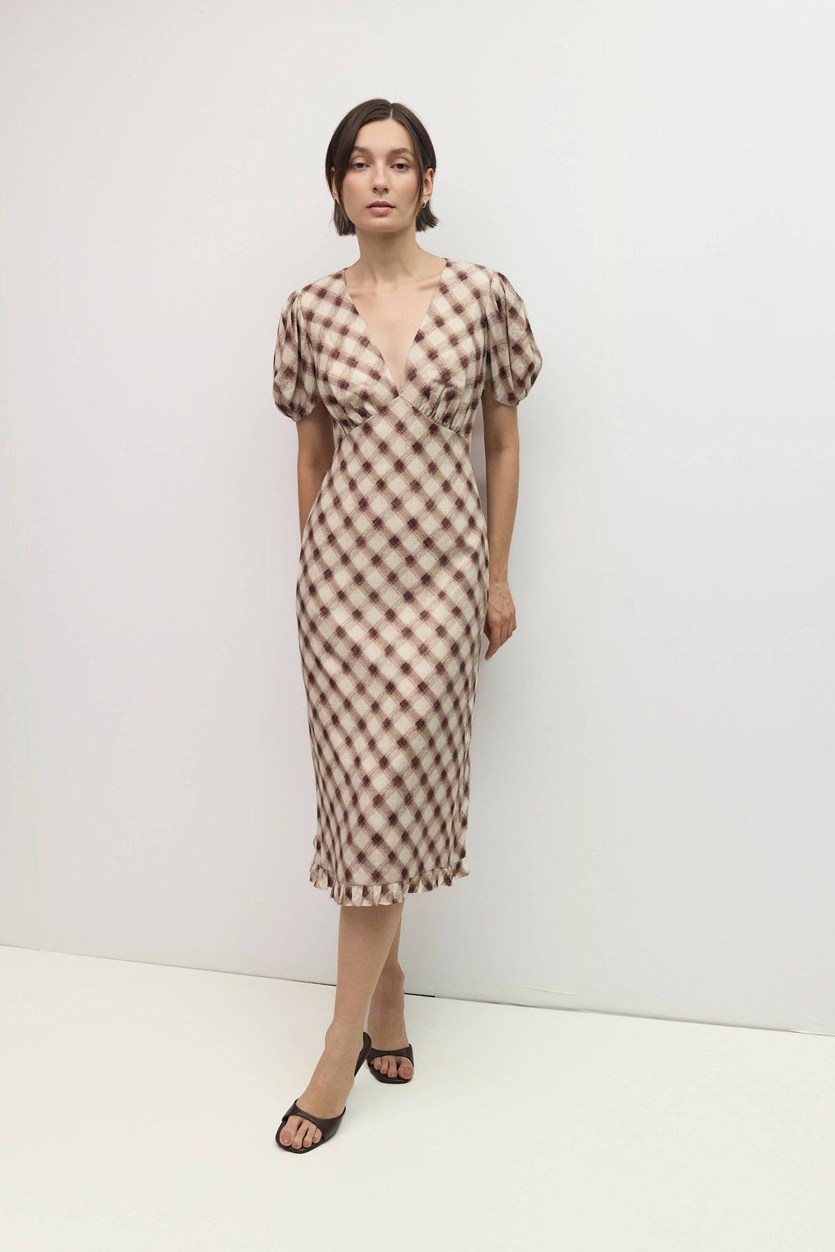 The Plaid Midi Dress