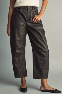 The Barrel Faux Leather Pants
