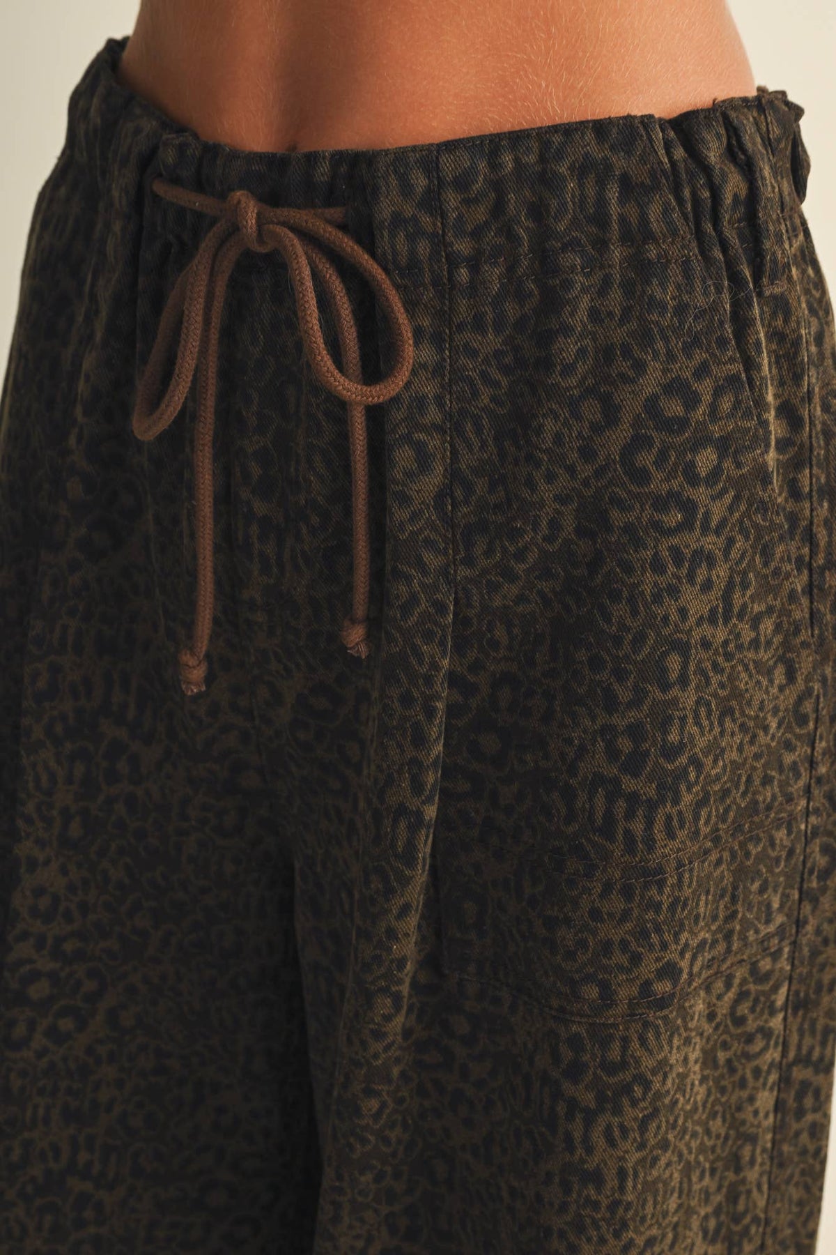 The Leopard Wide-Leg Trouser