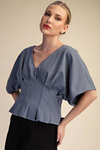 The Pleated Dolman Top