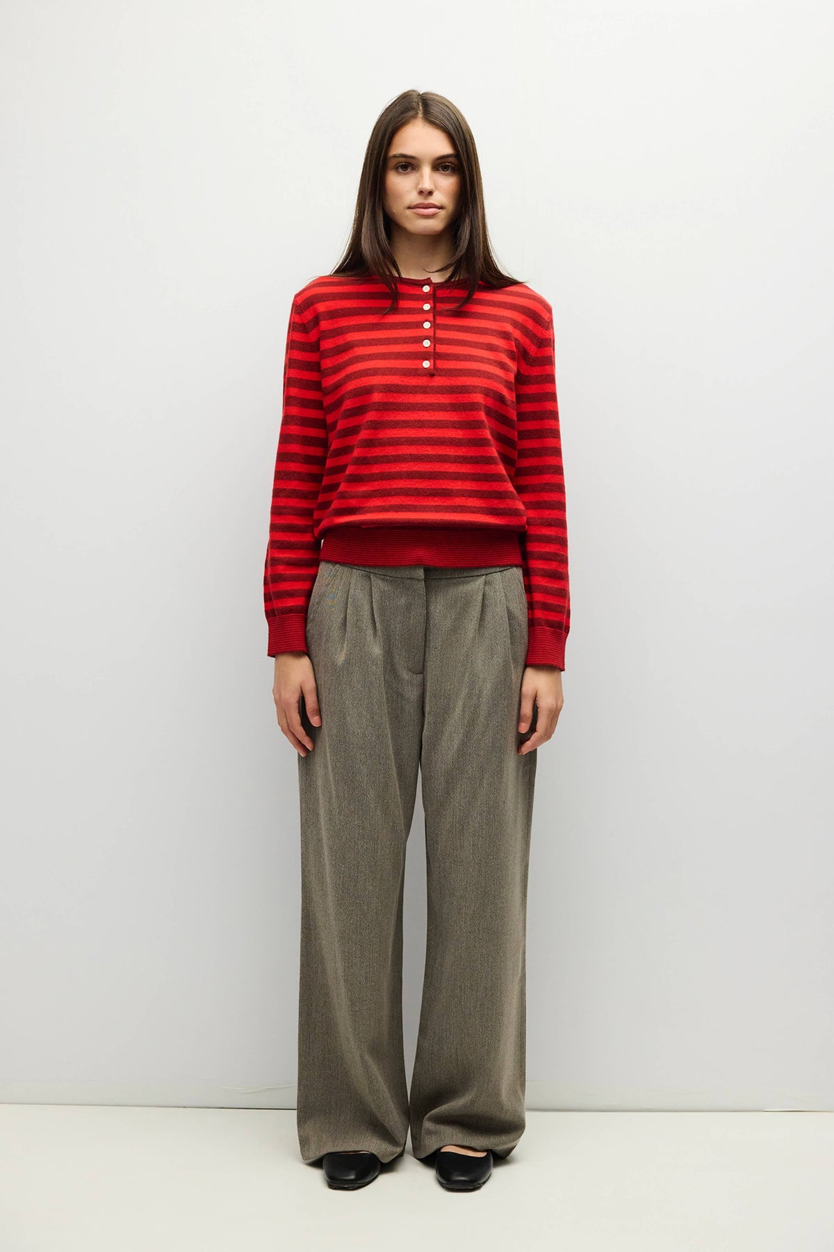 The Pop of Color Henley
