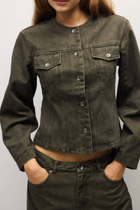 The Fitted Twill Jacket