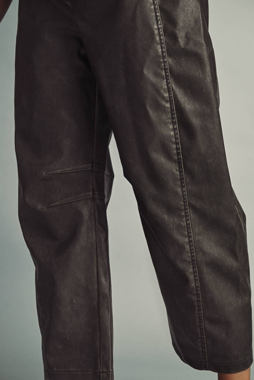 The Barrel Faux Leather Pants