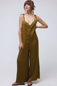 The Satin Pleat Jumpsuit