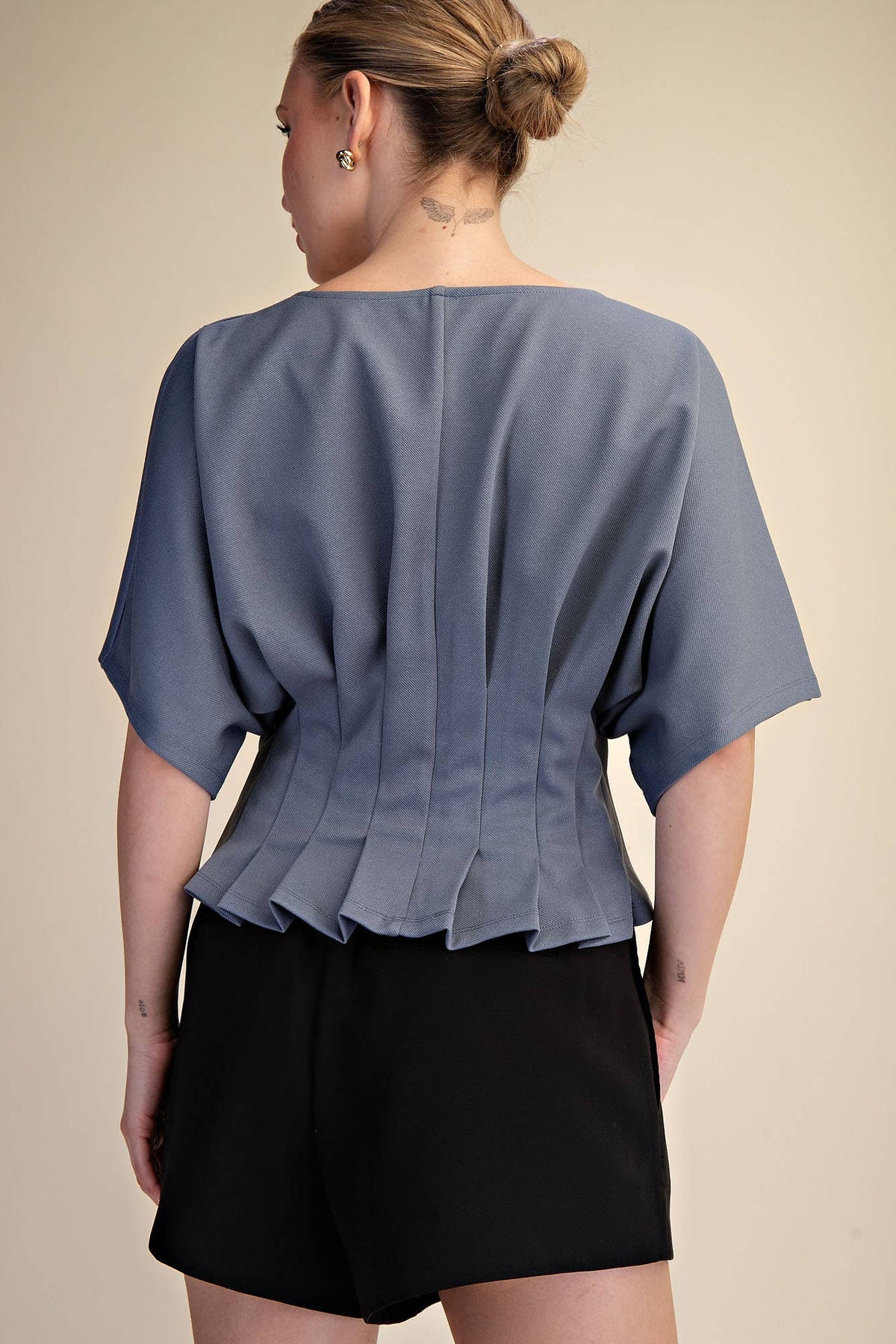 The Pleated Dolman Top