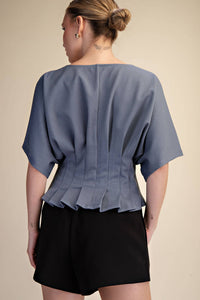 The Pleated Dolman Top