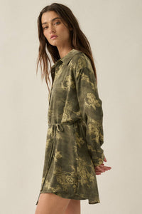 The Floral Satin Romper