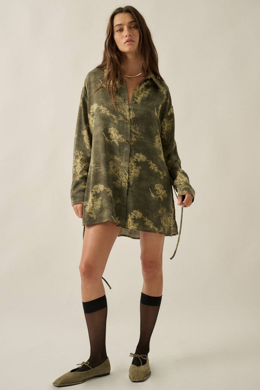 The Floral Satin Romper