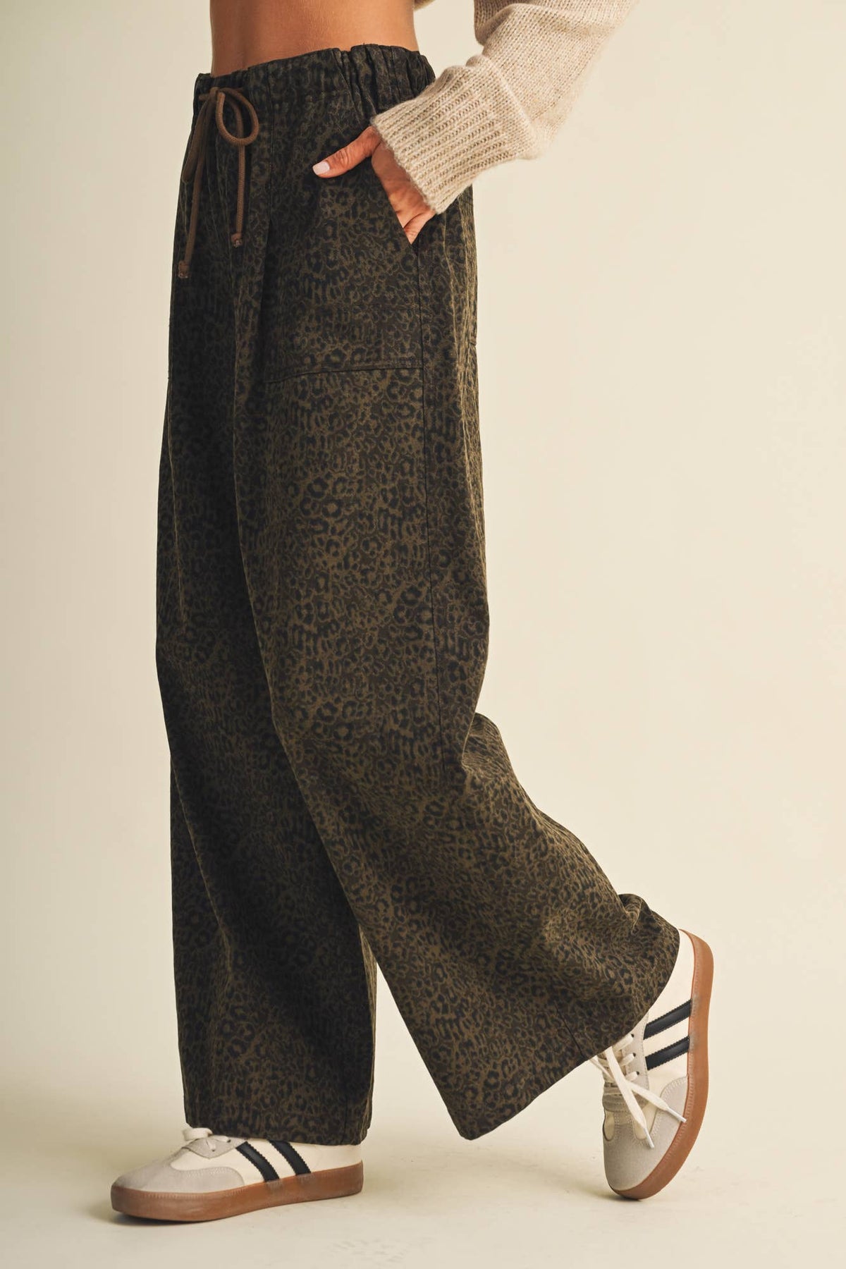 The Leopard Wide-Leg Trouser