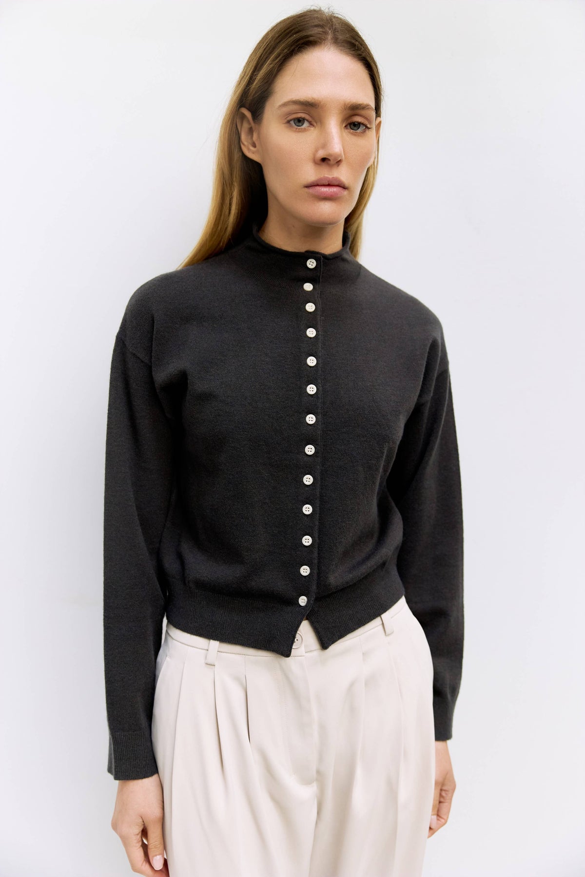 The High Neck Cardigan