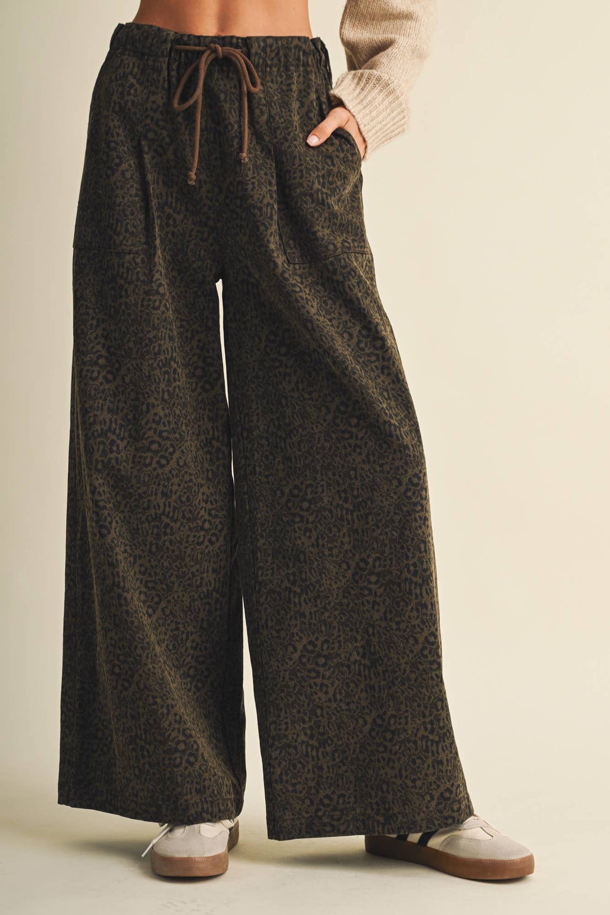 The Leopard Wide-Leg Trouser