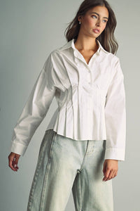 The Pintuck Structured Blouse