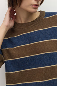 The Striped Elbow Sleeve Sweater