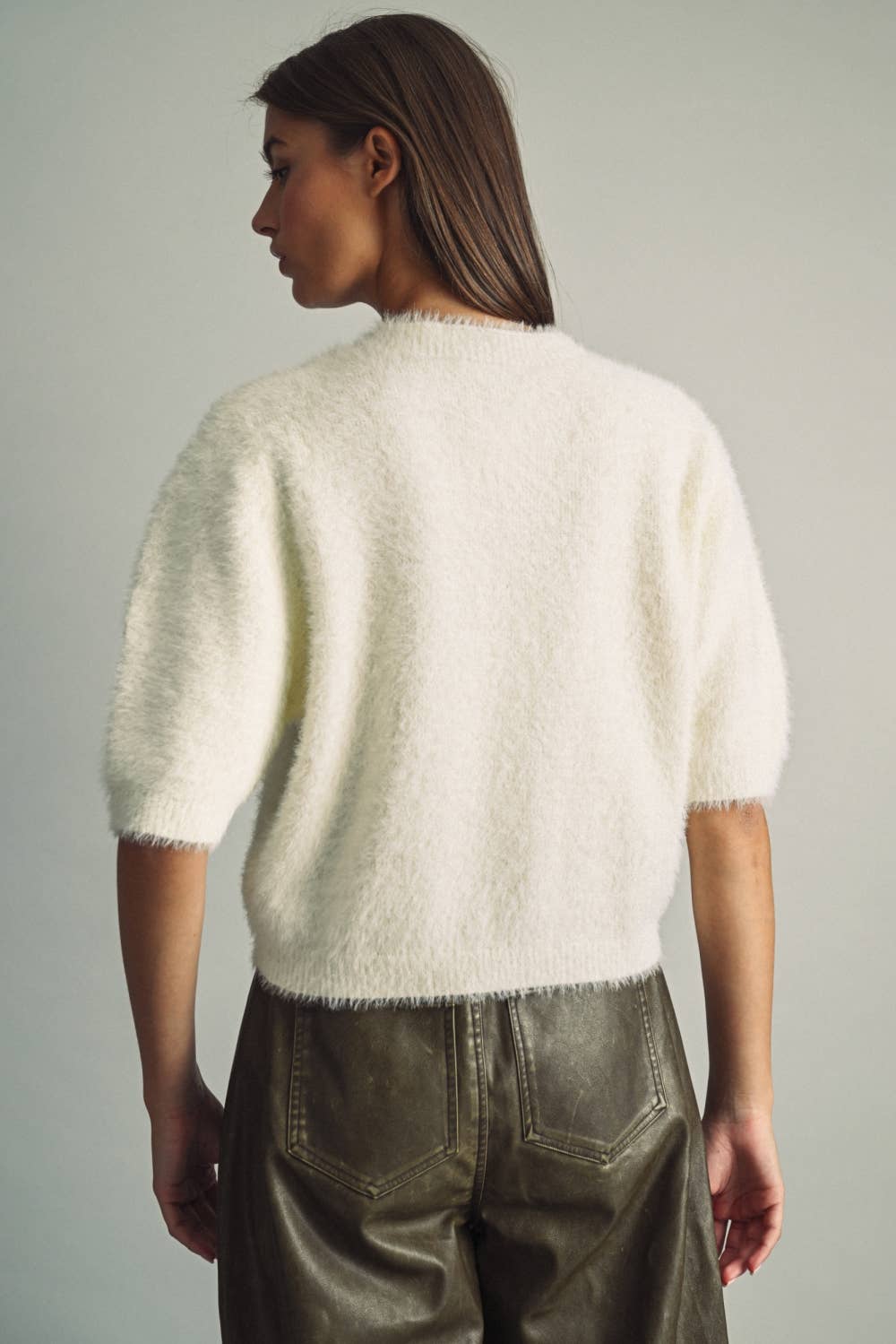 The Faux-Fur Cropped Sweater
