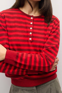 The Pop of Color Henley
