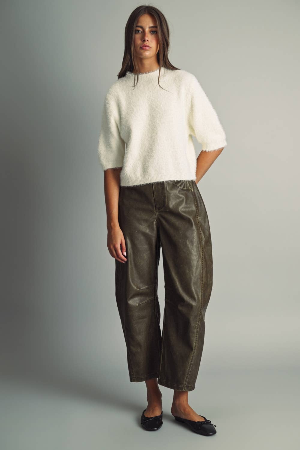 The Faux-Fur Cropped Sweater