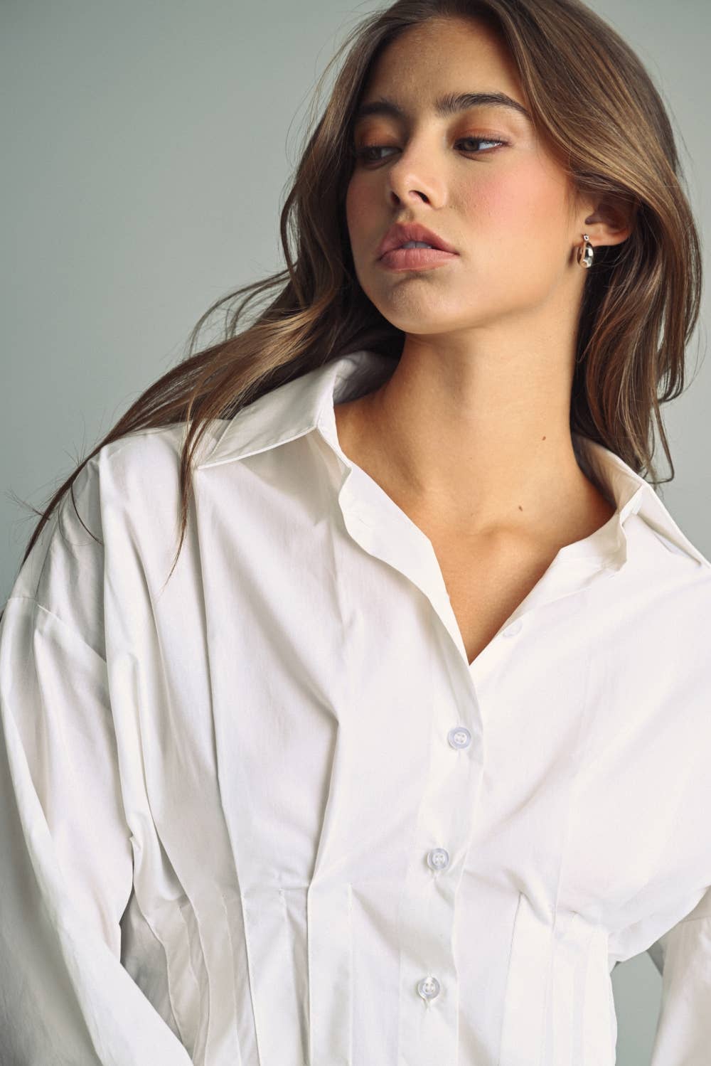The Pintuck Structured Blouse