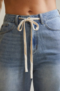Erin Front Tie Denim Pants image 3