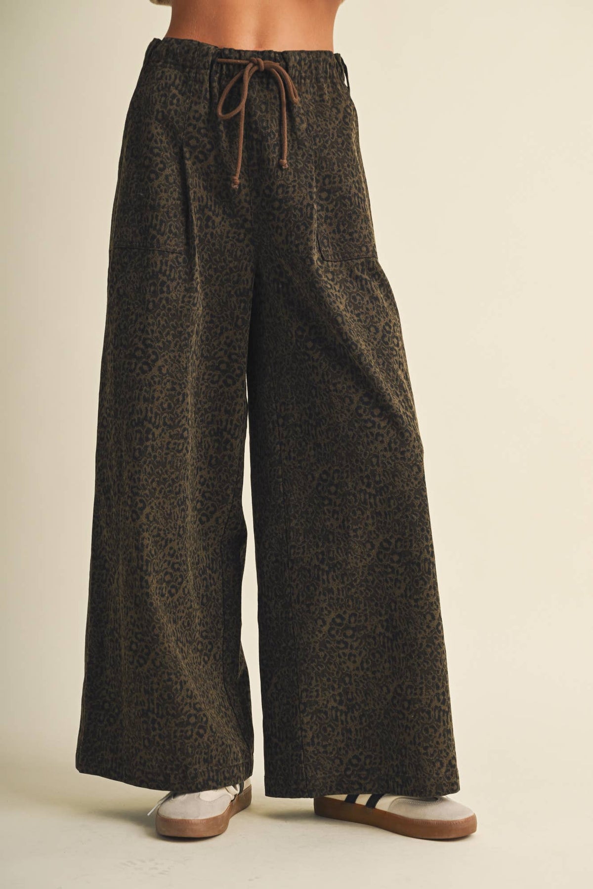 The Leopard Wide-Leg Trouser