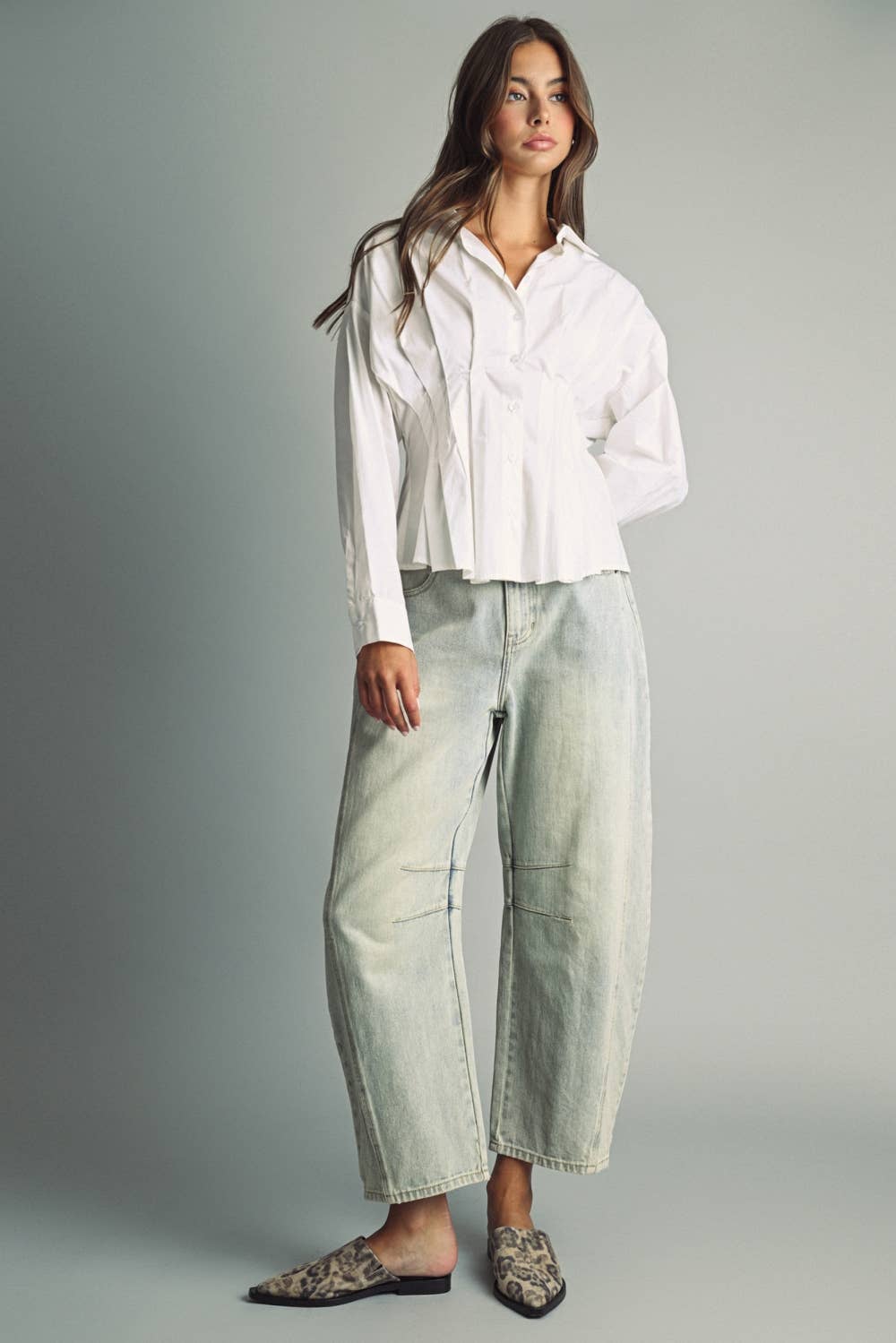 The Pintuck Structured Blouse