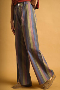 The Color Panel Wide-Leg Jeans